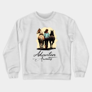 Love Horse Riding Crewneck Sweatshirt